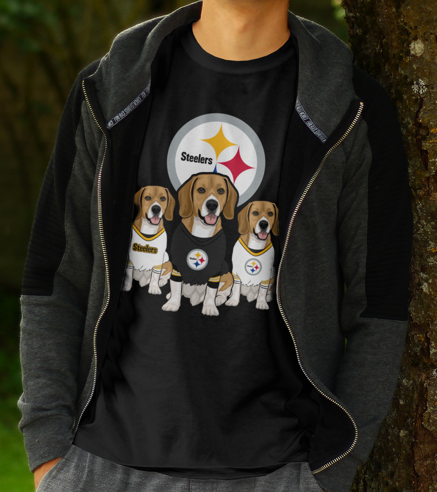 Steelers Beagle Trio T-Shirt
