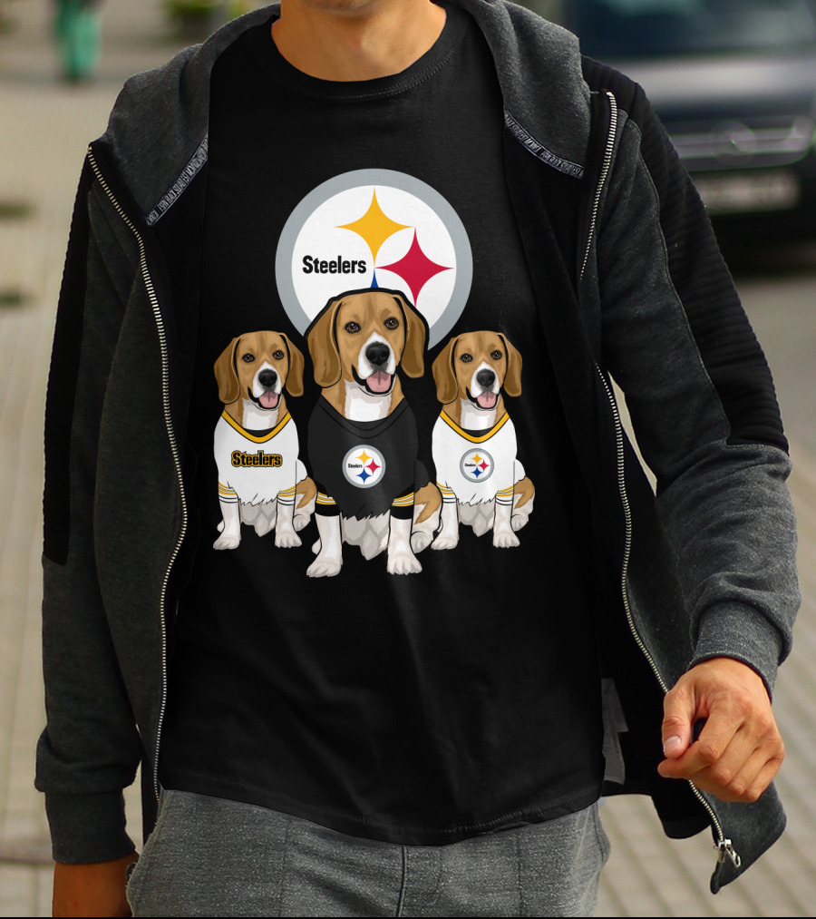 Steelers Beagle Trio T-Shirt
