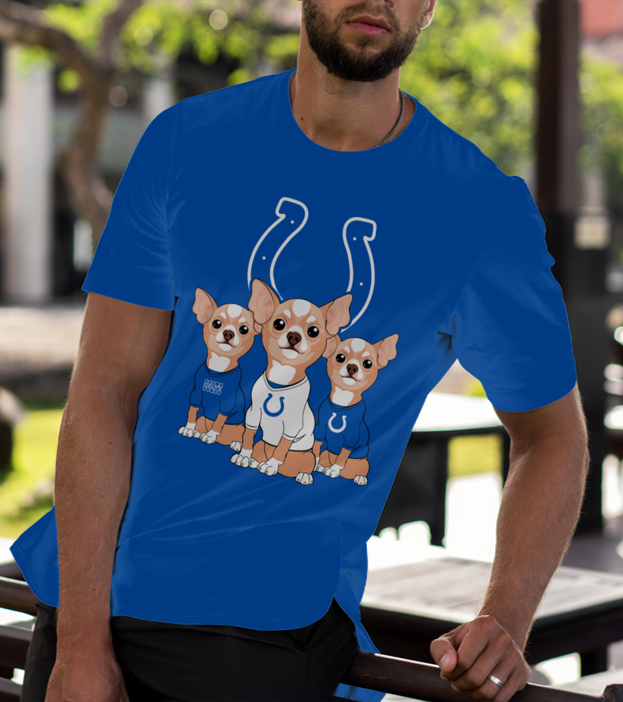 Indianapolis Colts Chihuahua Trio T-Shirt