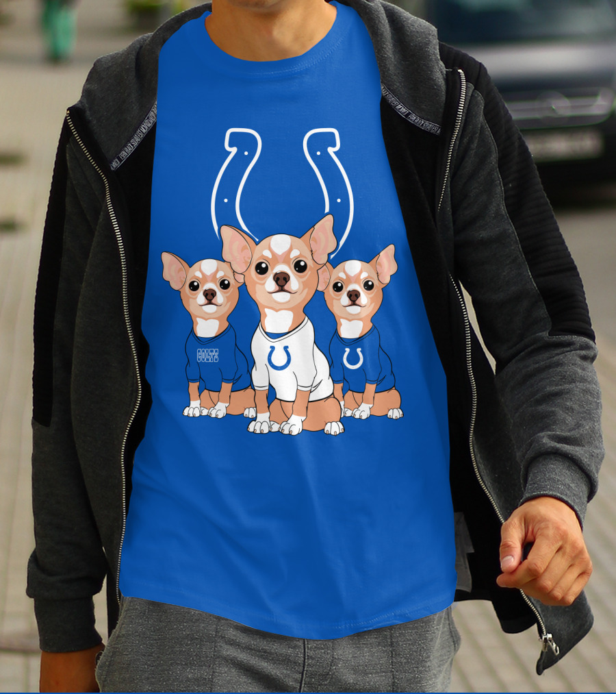 Indianapolis Colts Chihuahua Trio T-Shirt