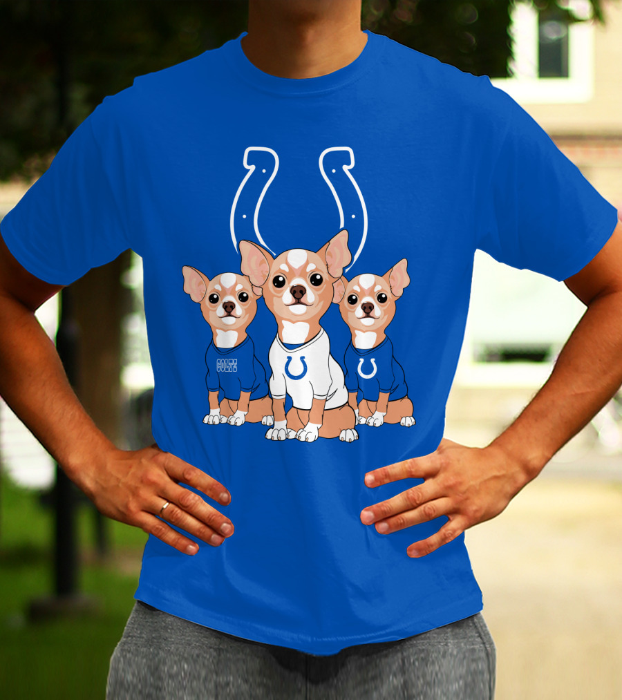 Indianapolis Colts Chihuahua Trio T-Shirt