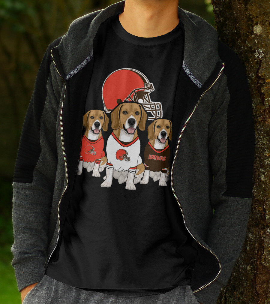 Cleveland Browns Beagles T-Shirt