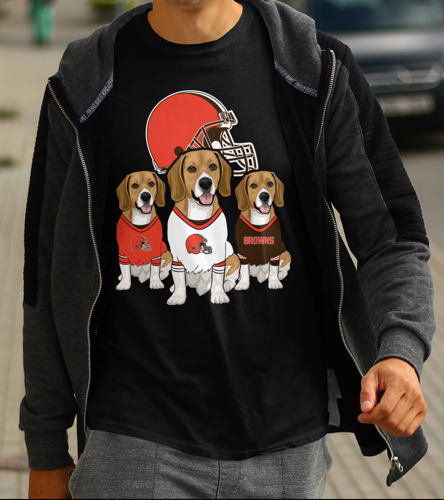 Cleveland Browns Beagles T-Shirt