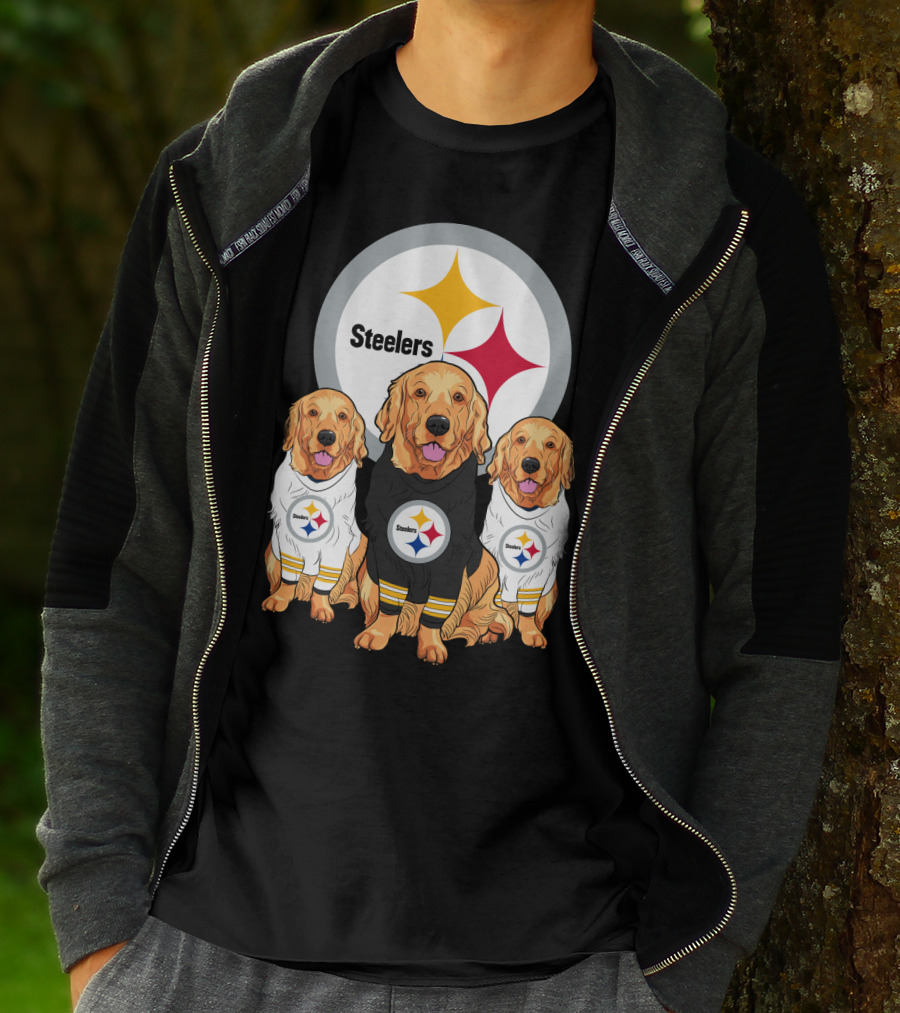 Steelers Golden Retrievers T-Shirt