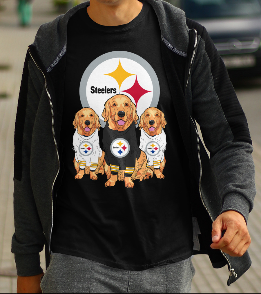 Steelers Golden Retrievers T-Shirt