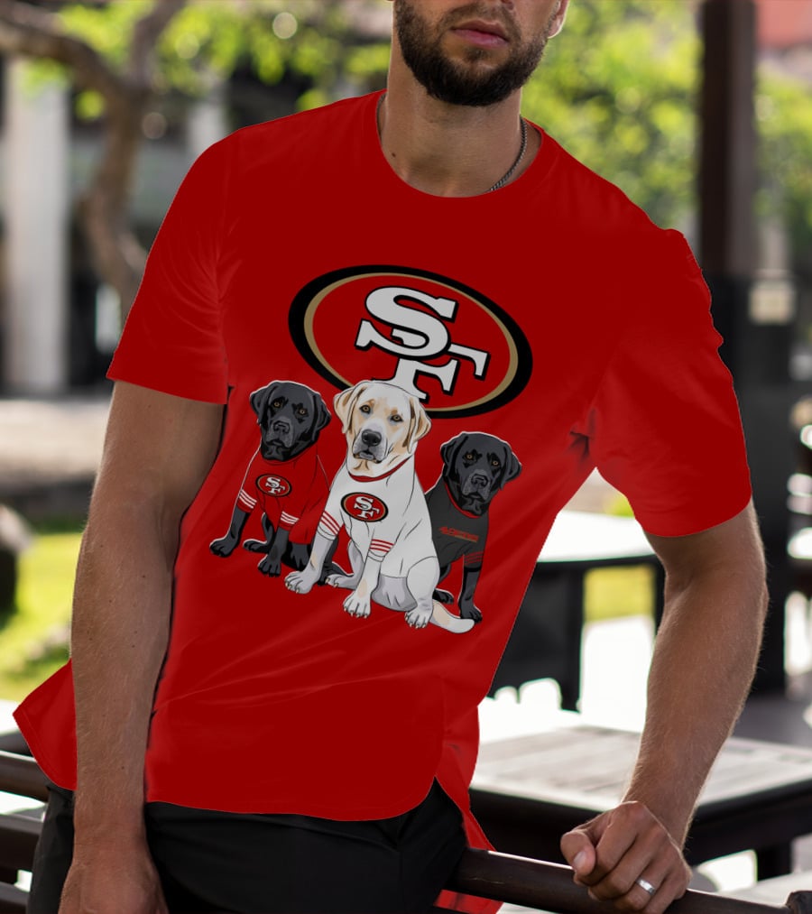 San Francisco 49ers Labrador Retriever Trio T-Shirt