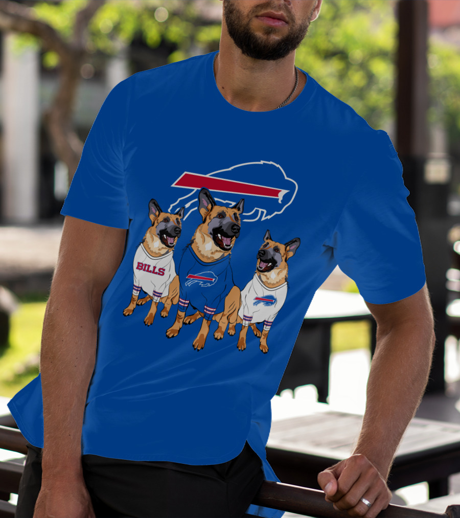 Buffalo Bills German Shepherd Trio T-Shirt