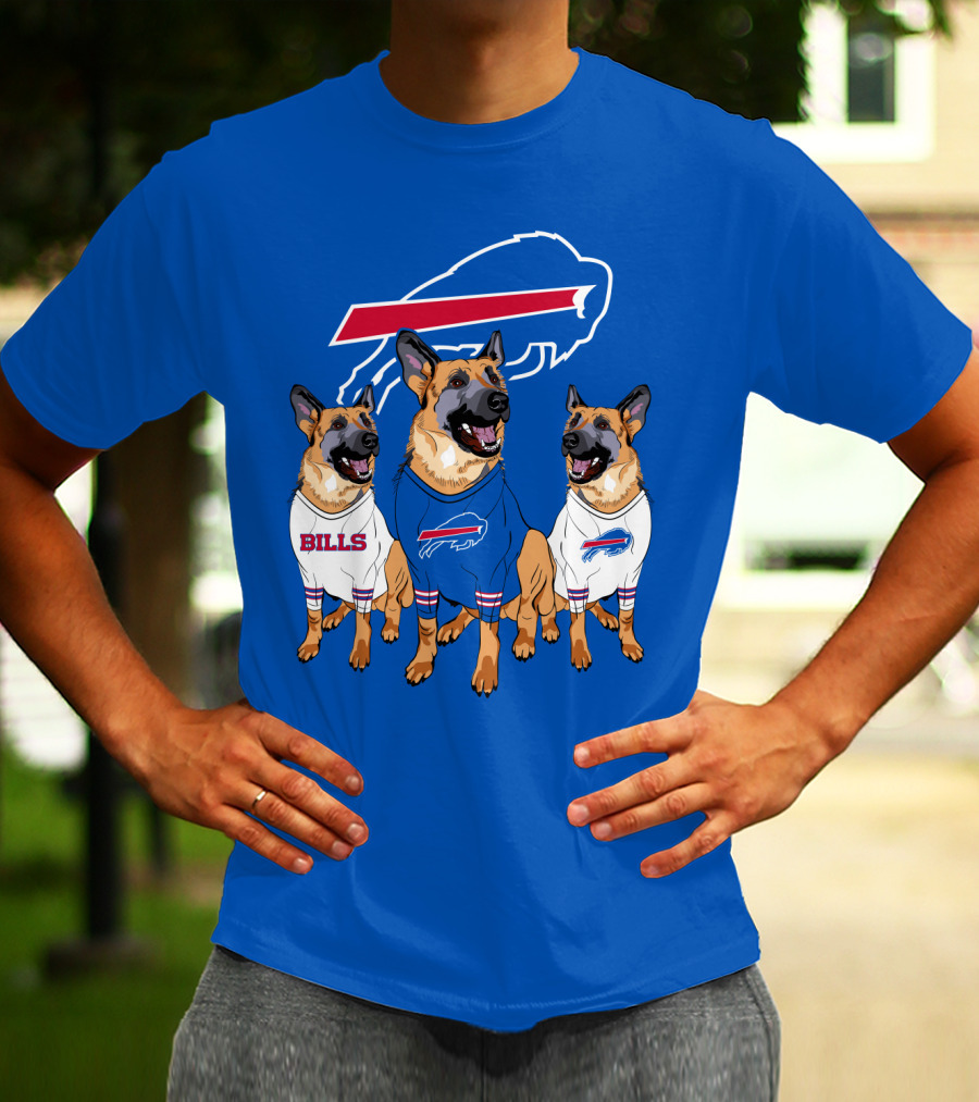 Buffalo Bills German Shepherd Trio T-Shirt