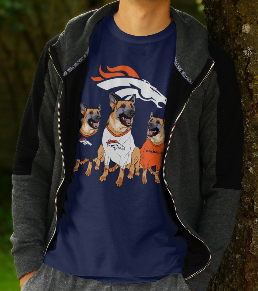 Broncos German Shepherds Trio T-Shirt