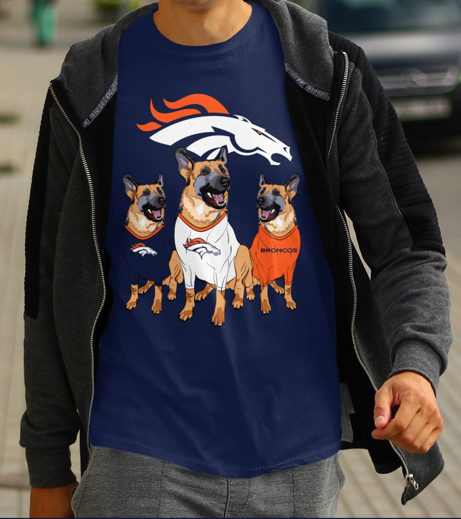Broncos German Shepherds Trio T-Shirt