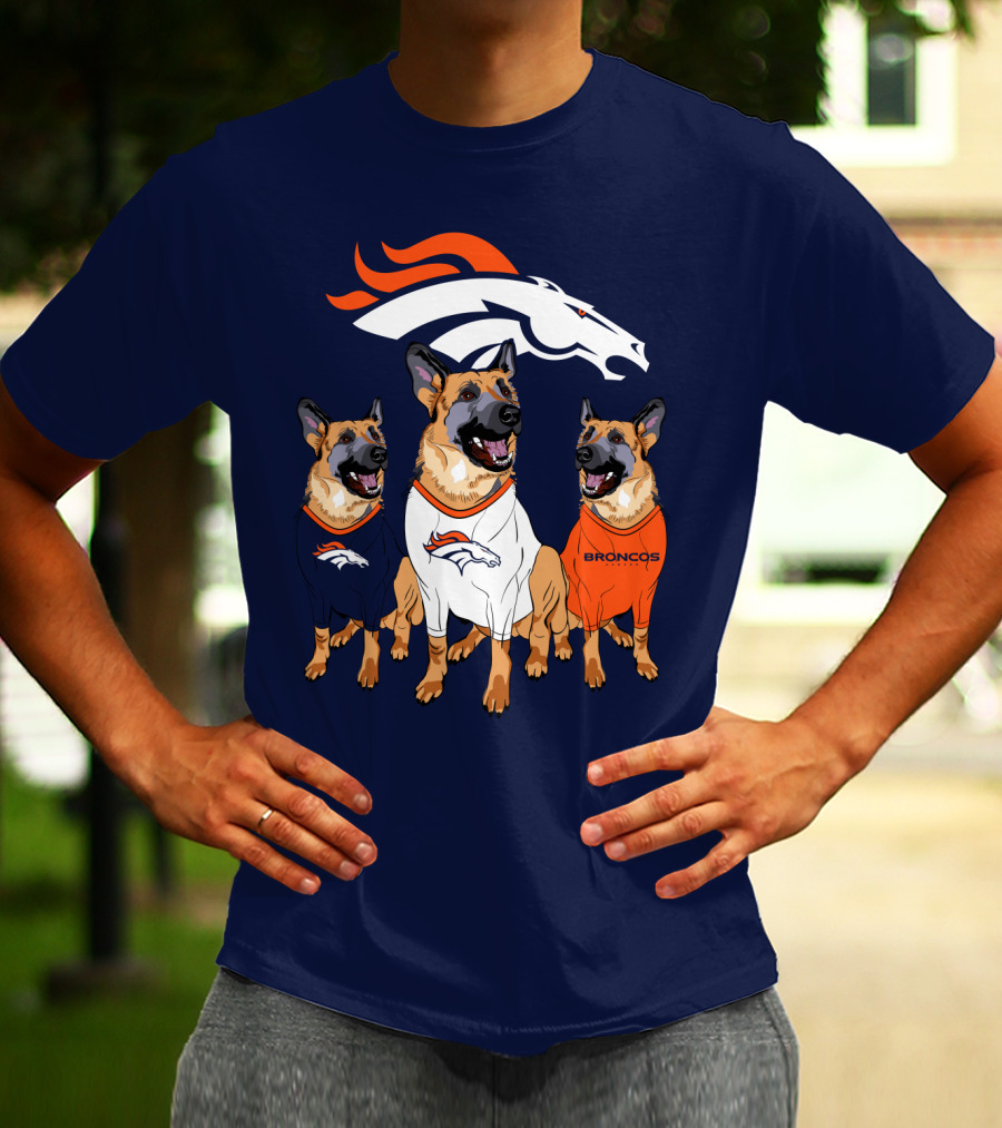 Broncos German Shepherds Trio T-Shirt