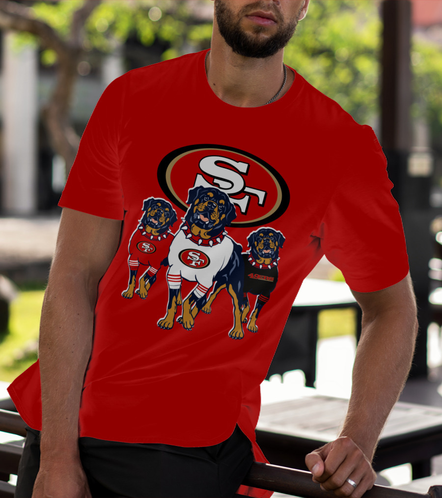San Francisco 49ers Rottweiler Trio T-Shirt