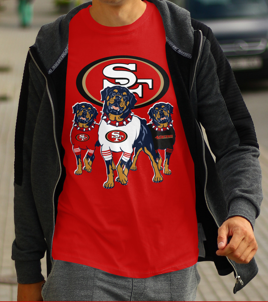 San Francisco 49ers Rottweiler Trio T-Shirt