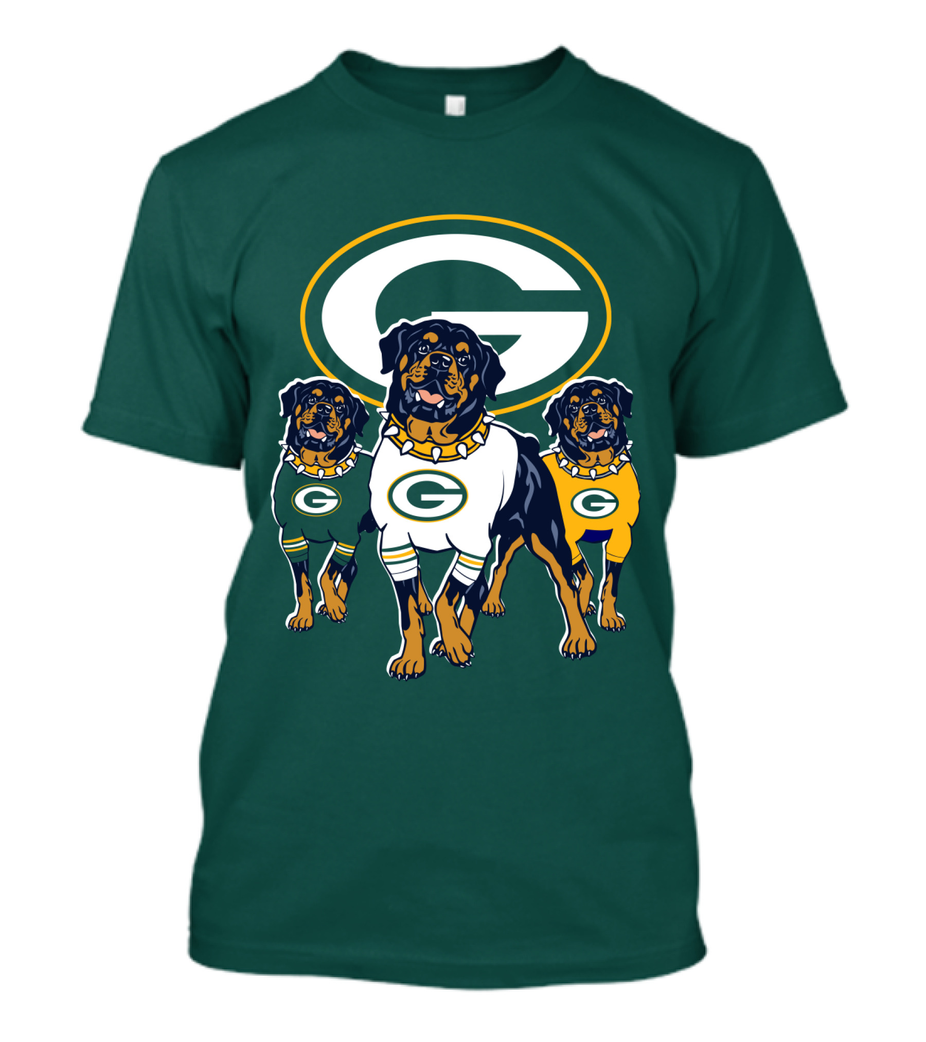 Green Bay Packers Rottweiler T-Shirt