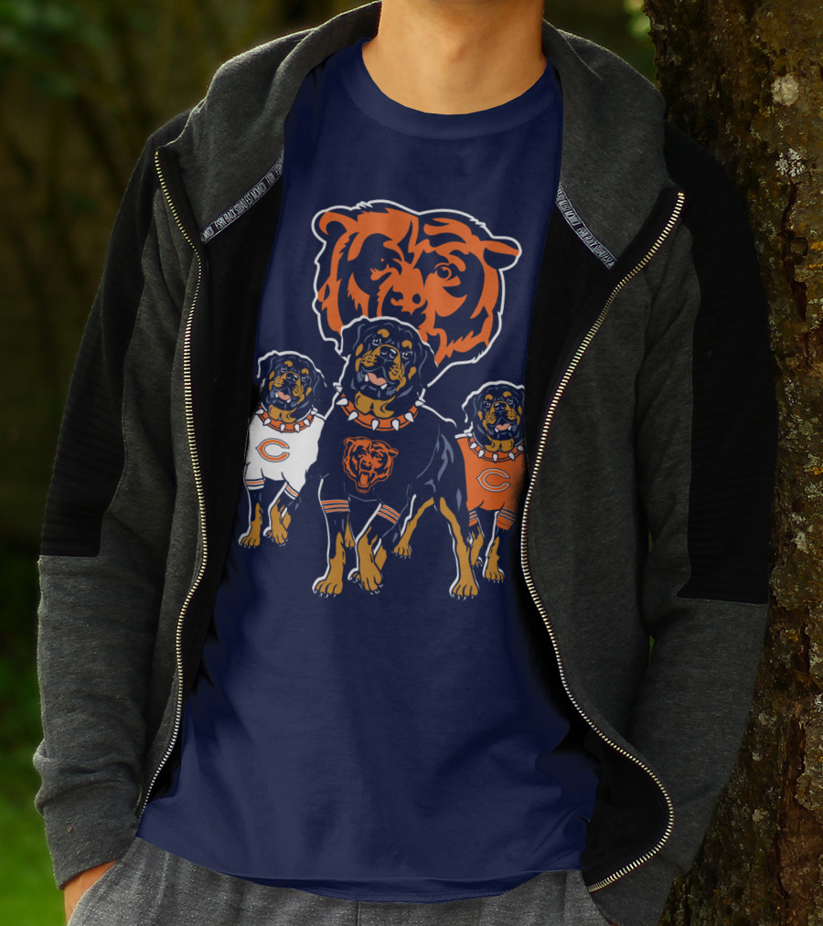 Chicago Bears Rottweiler Dog T-Shirt