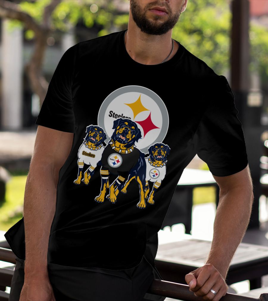 Steelers Rottweiler Trio T-Shirt