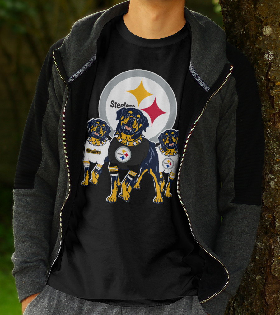 Steelers Rottweiler Trio T-Shirt