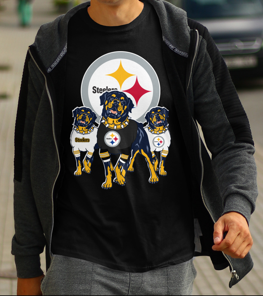 Steelers Rottweiler Trio T-Shirt