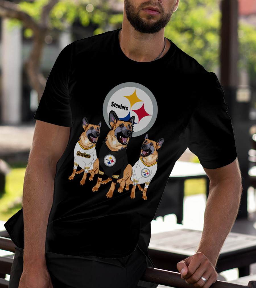 Steelers German Shepherd Trio T-Shirt