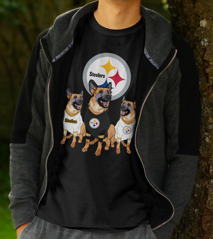Steelers German Shepherd Trio T-Shirt