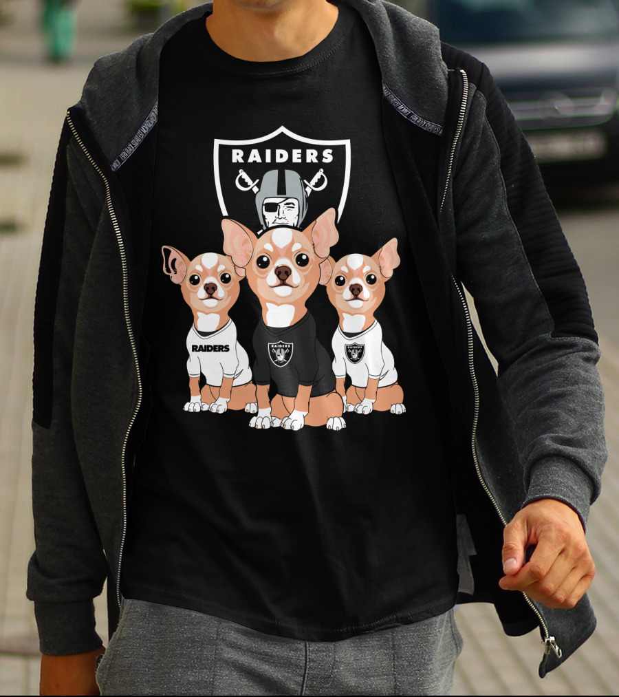 Raiders Chihuahua Trio T-Shirt