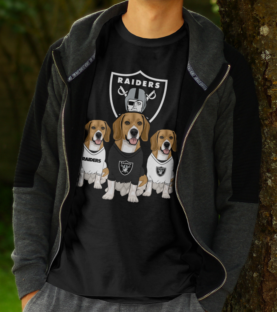 Las Vegas Raiders Beagles T-Shirt