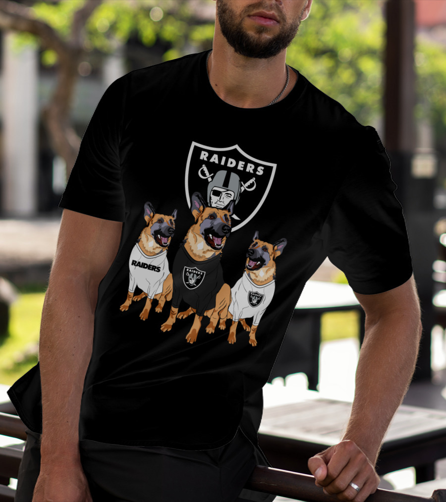 Las Vegas Raiders German Shepherd T-Shirt