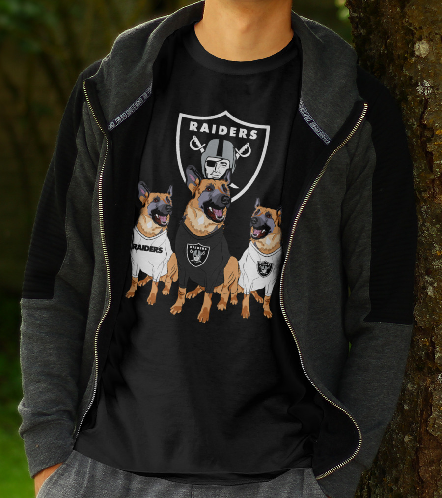 Las Vegas Raiders German Shepherd T-Shirt