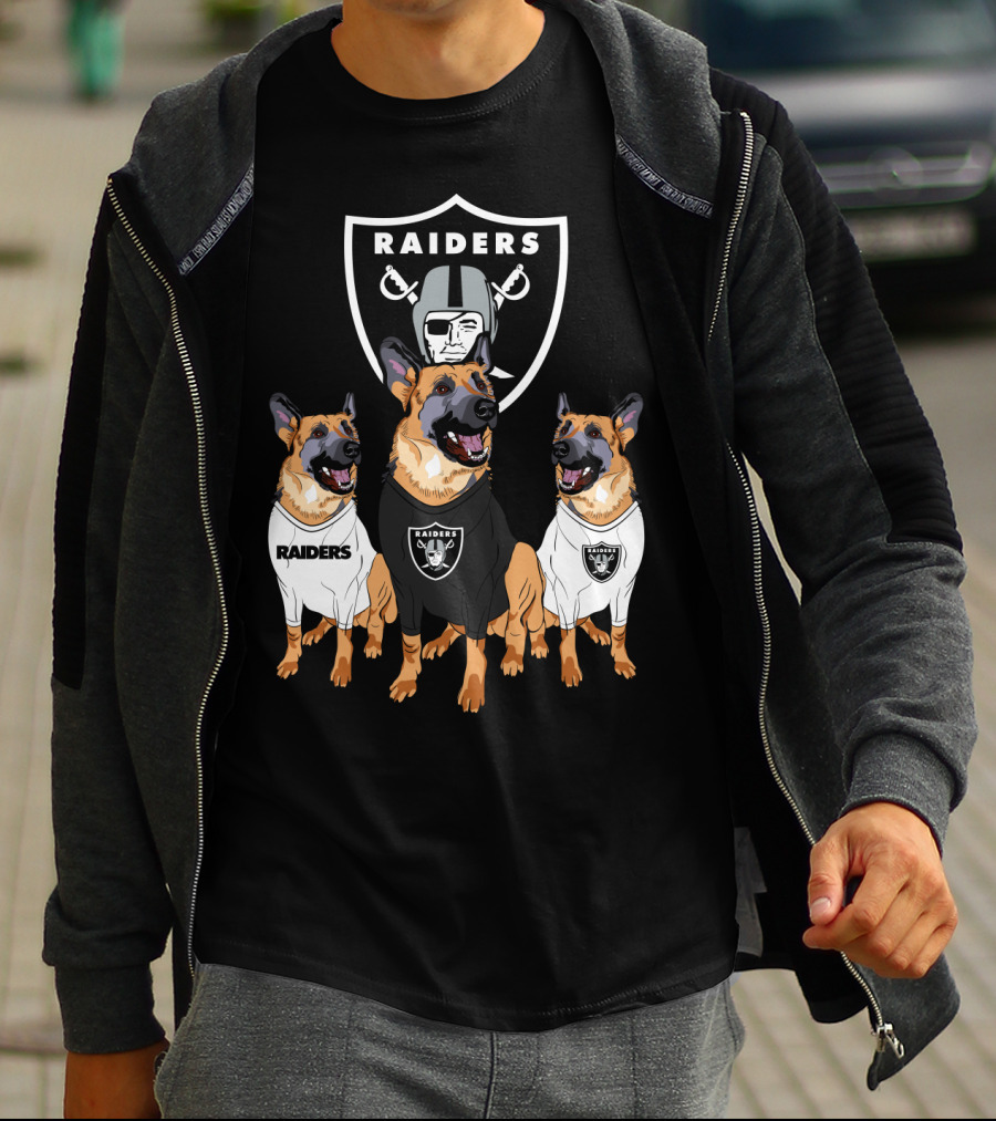 Las Vegas Raiders German Shepherd T-Shirt