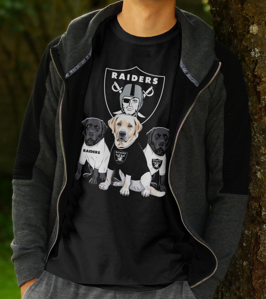 Las Vegas Raiders Labrador Retriever T-Shirt
