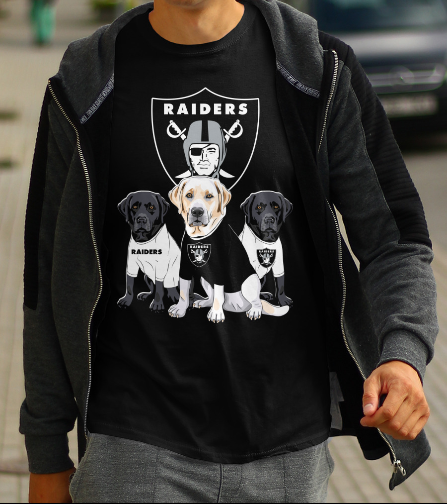 Las Vegas Raiders Labrador Retriever T-Shirt