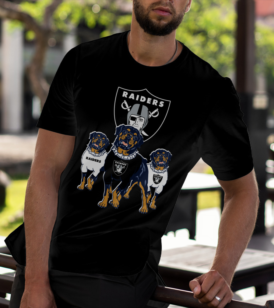 Las Vegas Raiders Rottweiler T-Shirt