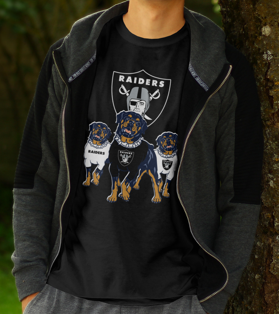 Las Vegas Raiders Rottweiler T-Shirt