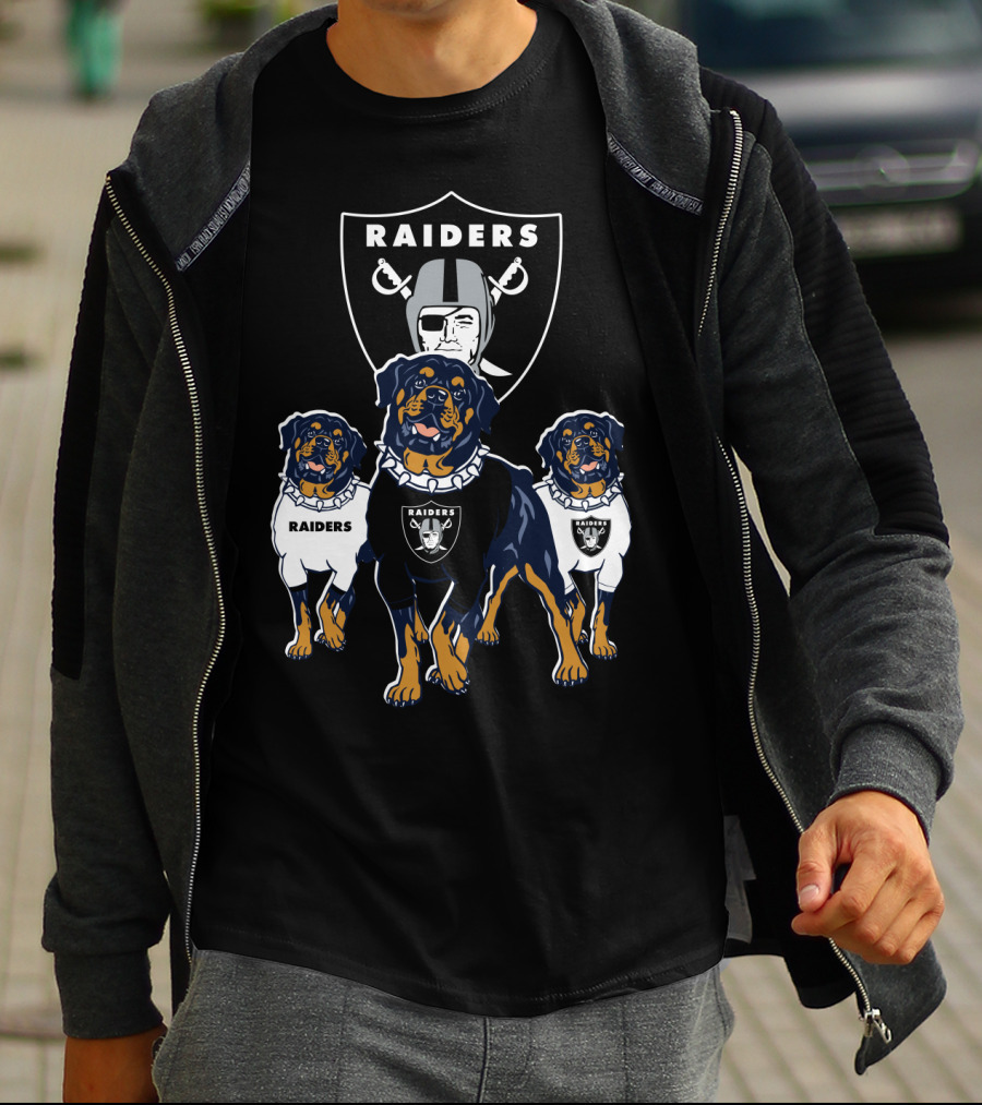 Las Vegas Raiders Rottweiler T-Shirt