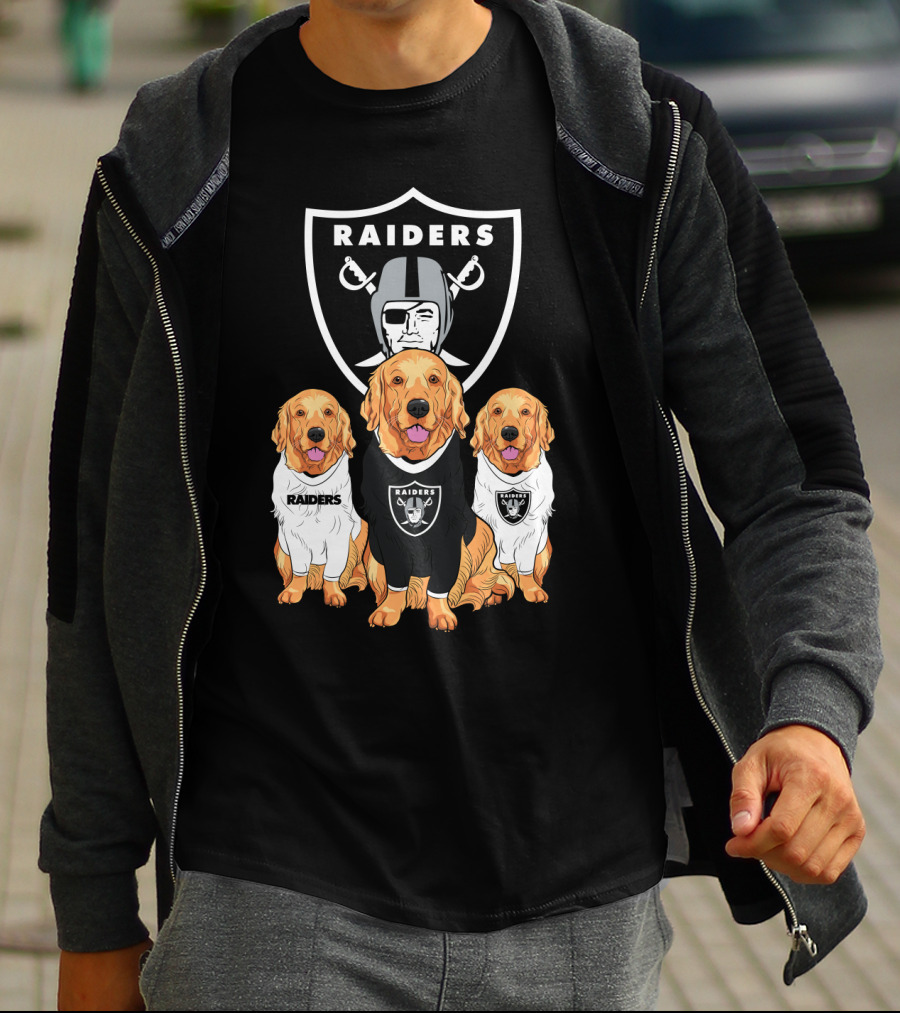 Las Vegas Raiders Golden Retrievers T-Shirt