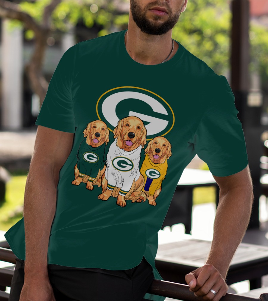 Green Bay Packers Golden Retriever T-Shirt