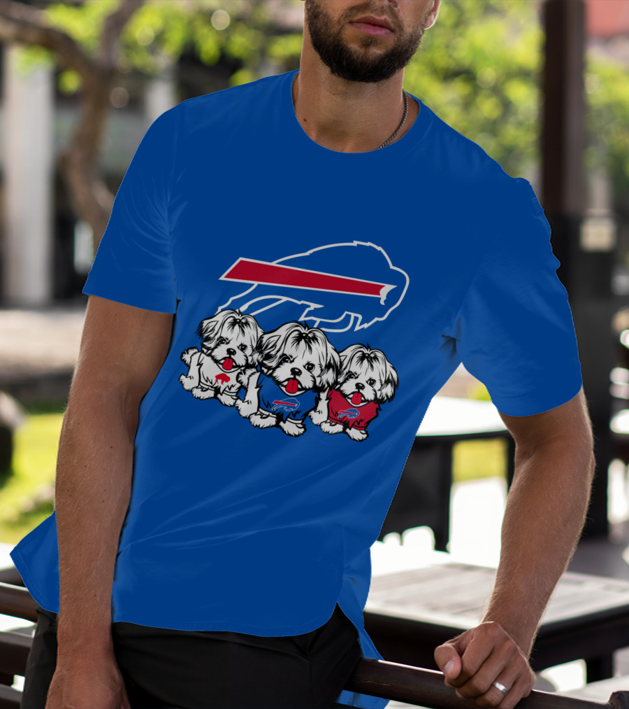 Buffalo Bills Shih Tzu Trio T-Shirt