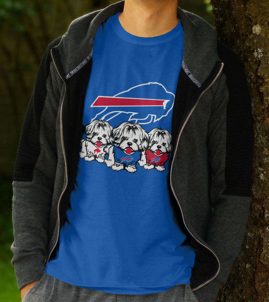 Buffalo Bills Shih Tzu Trio T-Shirt
