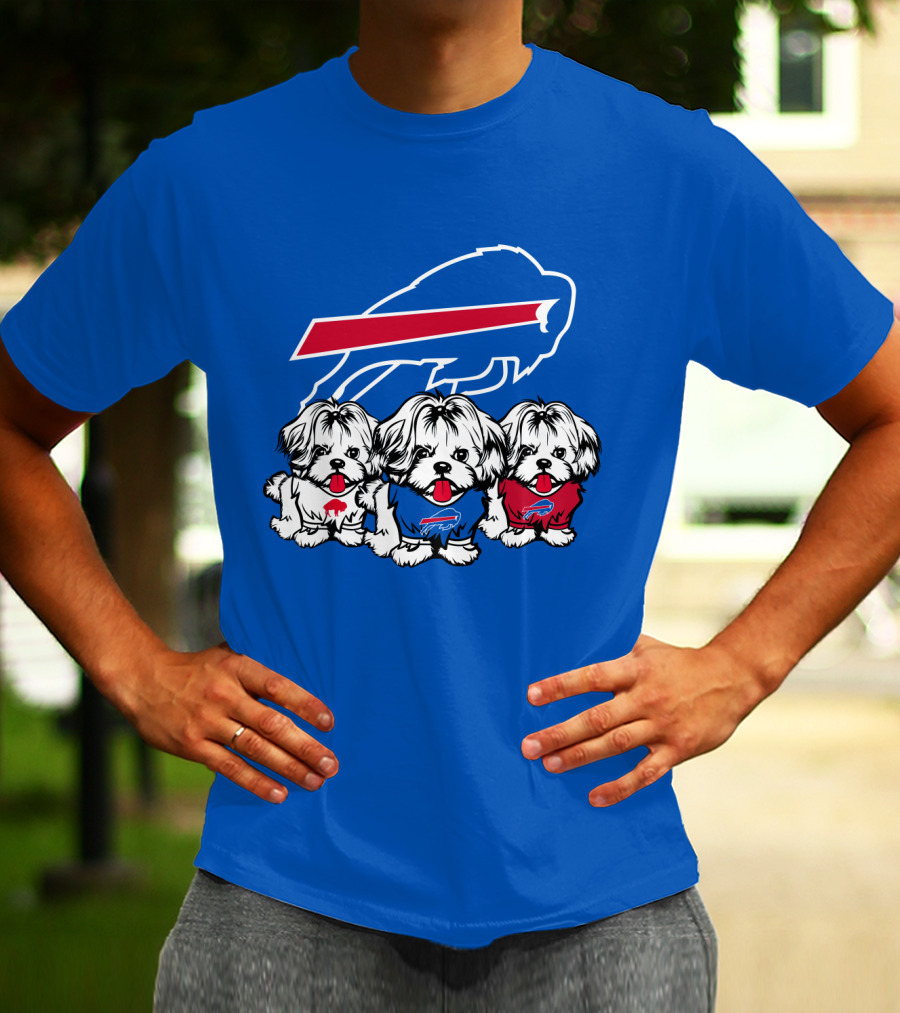 Buffalo Bills Shih Tzu Trio T-Shirt
