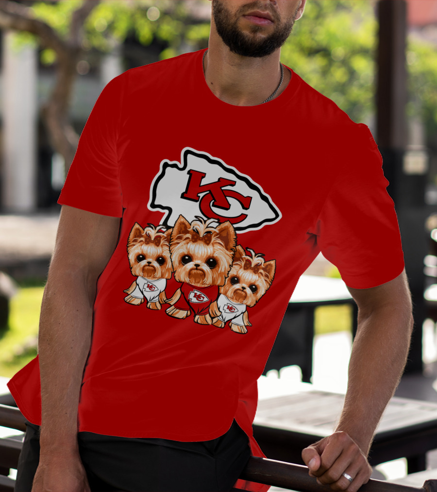 Kansas City Chiefs Yorkshire Terrier T-Shirt