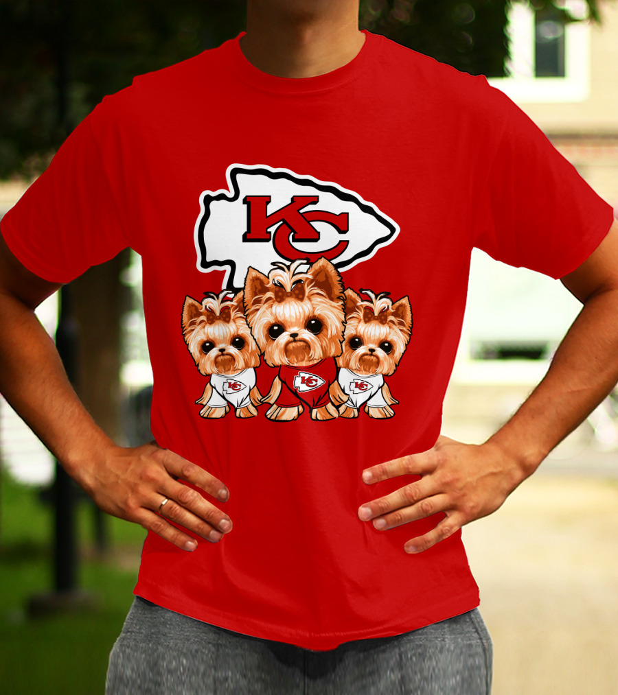 Kansas City Chiefs Yorkshire Terrier T-Shirt