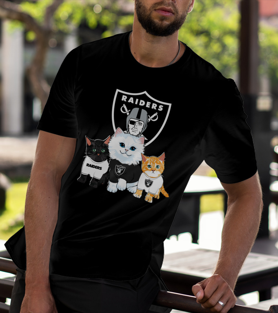 Raiders Cats Nfl Team T-Shirt