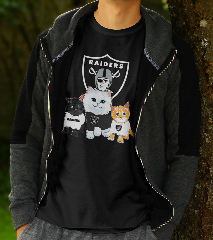 Raiders Cats Nfl Team T-Shirt