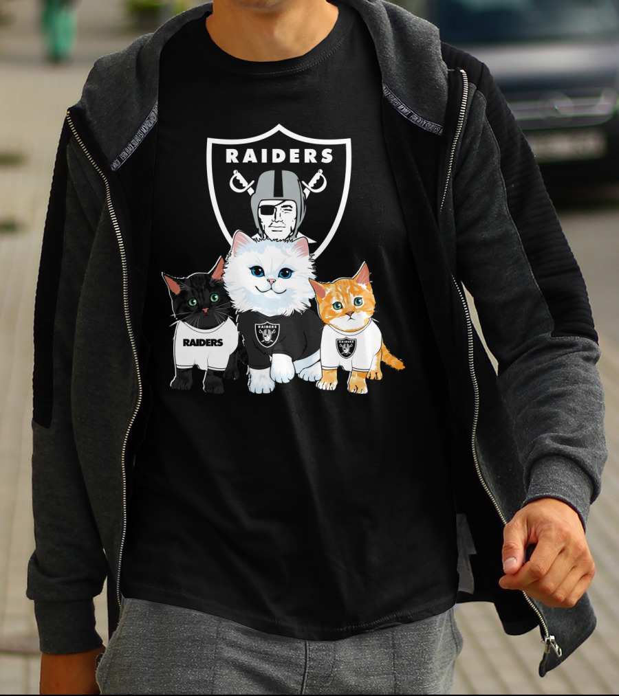 Raiders Cats Nfl Team T-Shirt