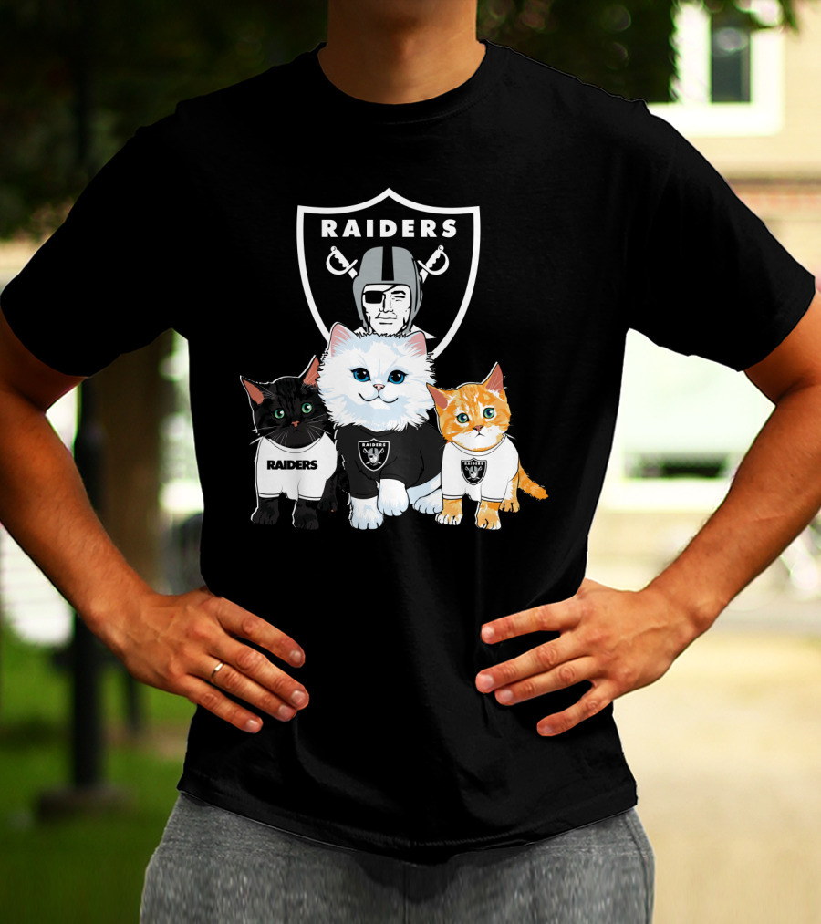 Raiders Cats Nfl Team T-Shirt