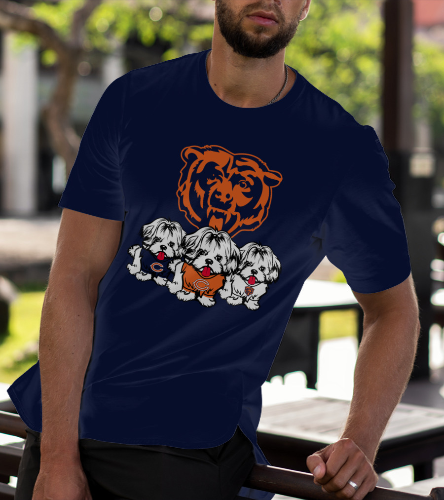 Chicago Bears Shih Tzu T-Shirt