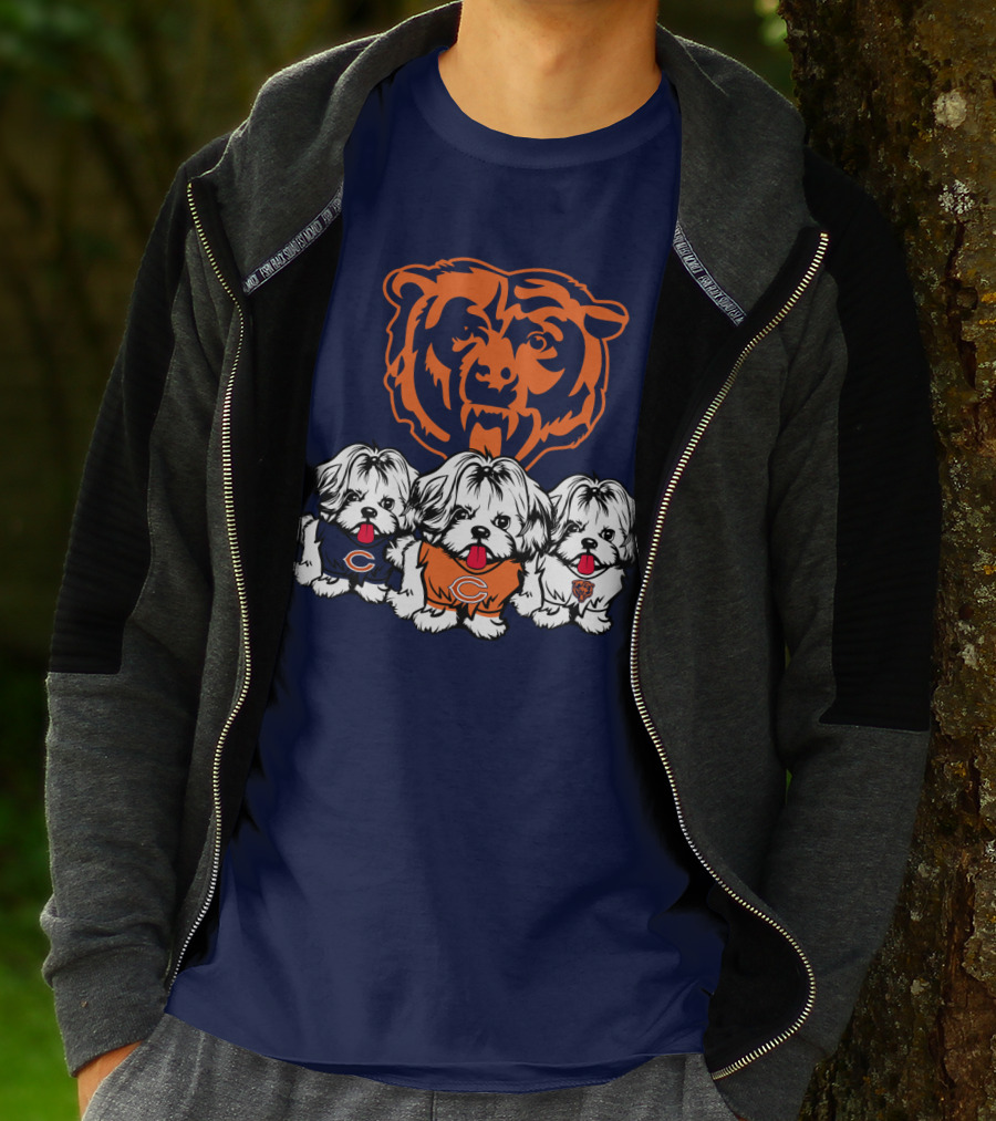 Chicago Bears Shih Tzu T-Shirt