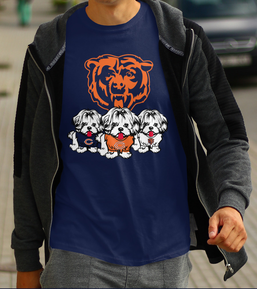 Chicago Bears Shih Tzu T-Shirt