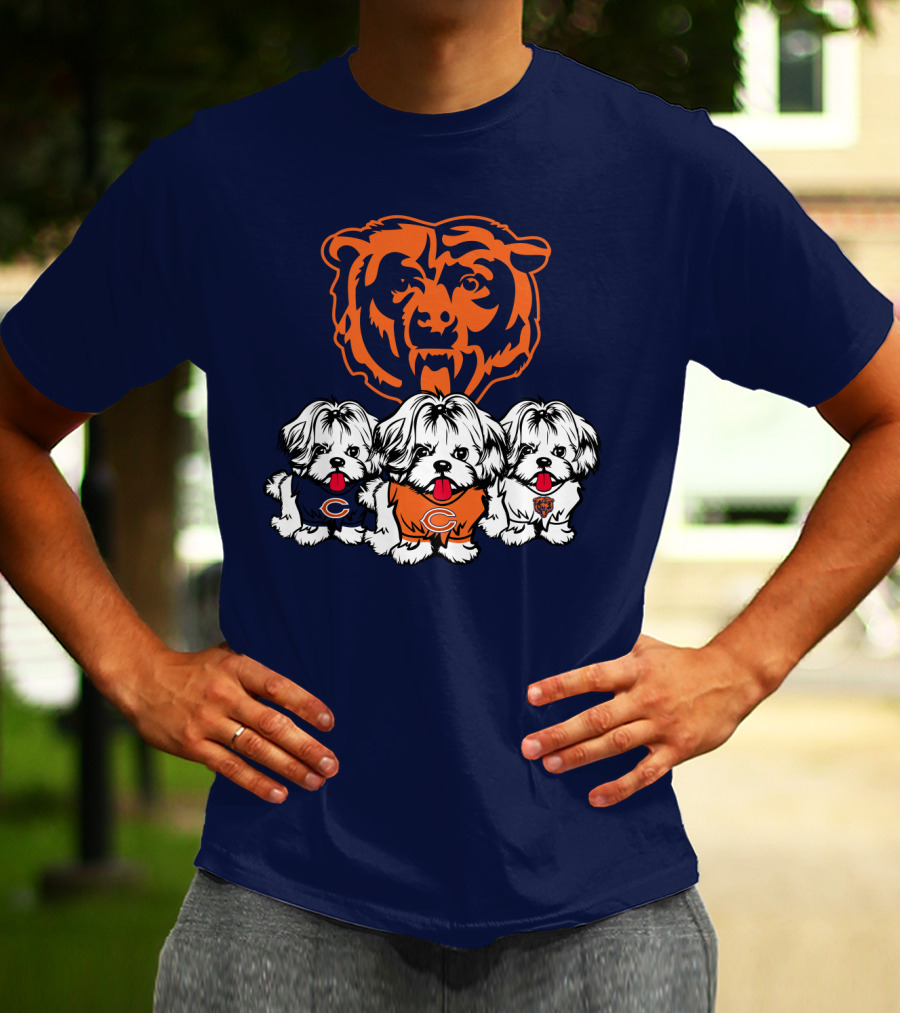 Chicago Bears Shih Tzu T-Shirt