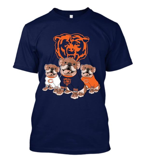 Chicago Bears Bulldog Trio T-Shirt